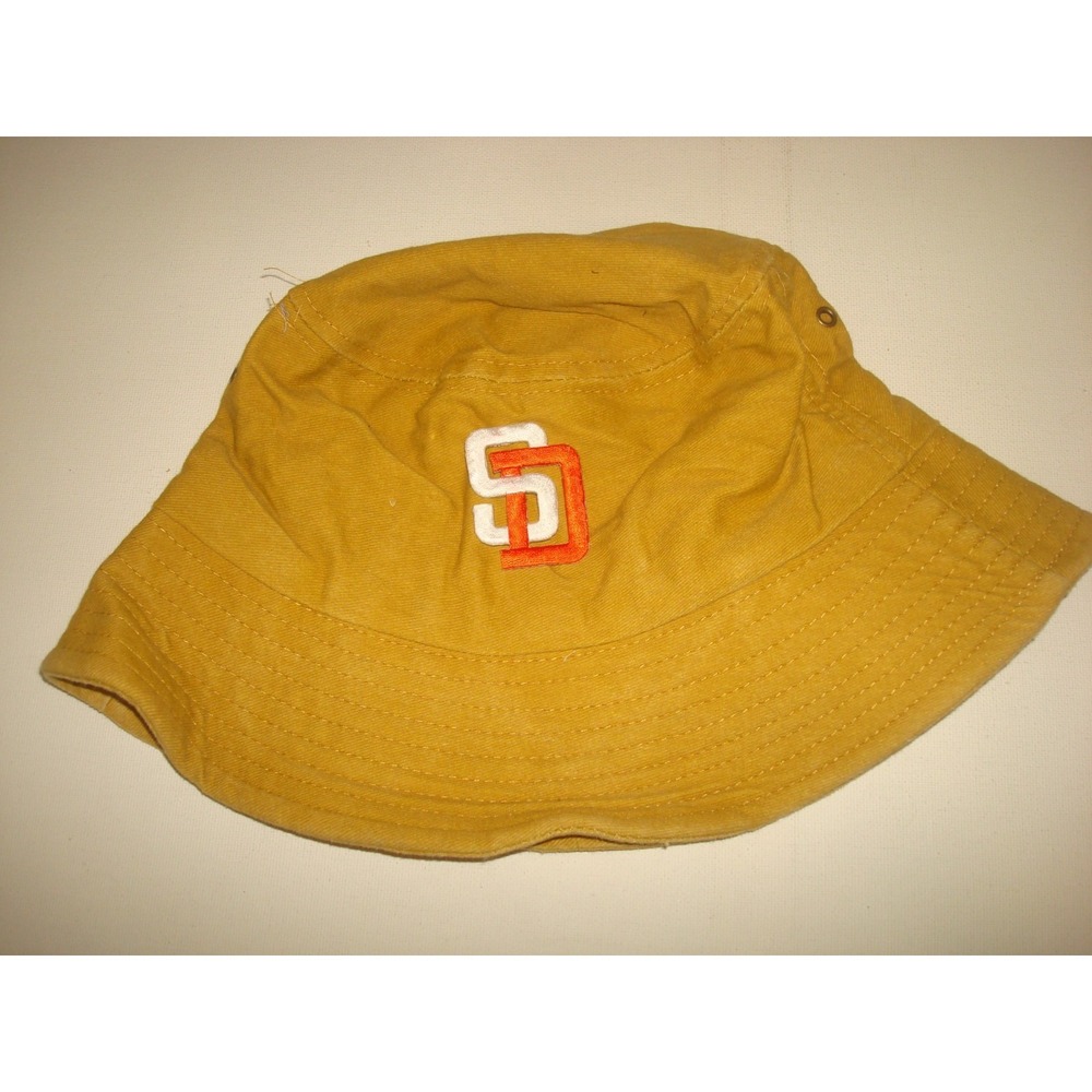 PADRES SAN DIEGO BEACH GOLF FLOPPY BUCKET Y2K 90S HAT CAP VINTAGE DEADSTOCK FB